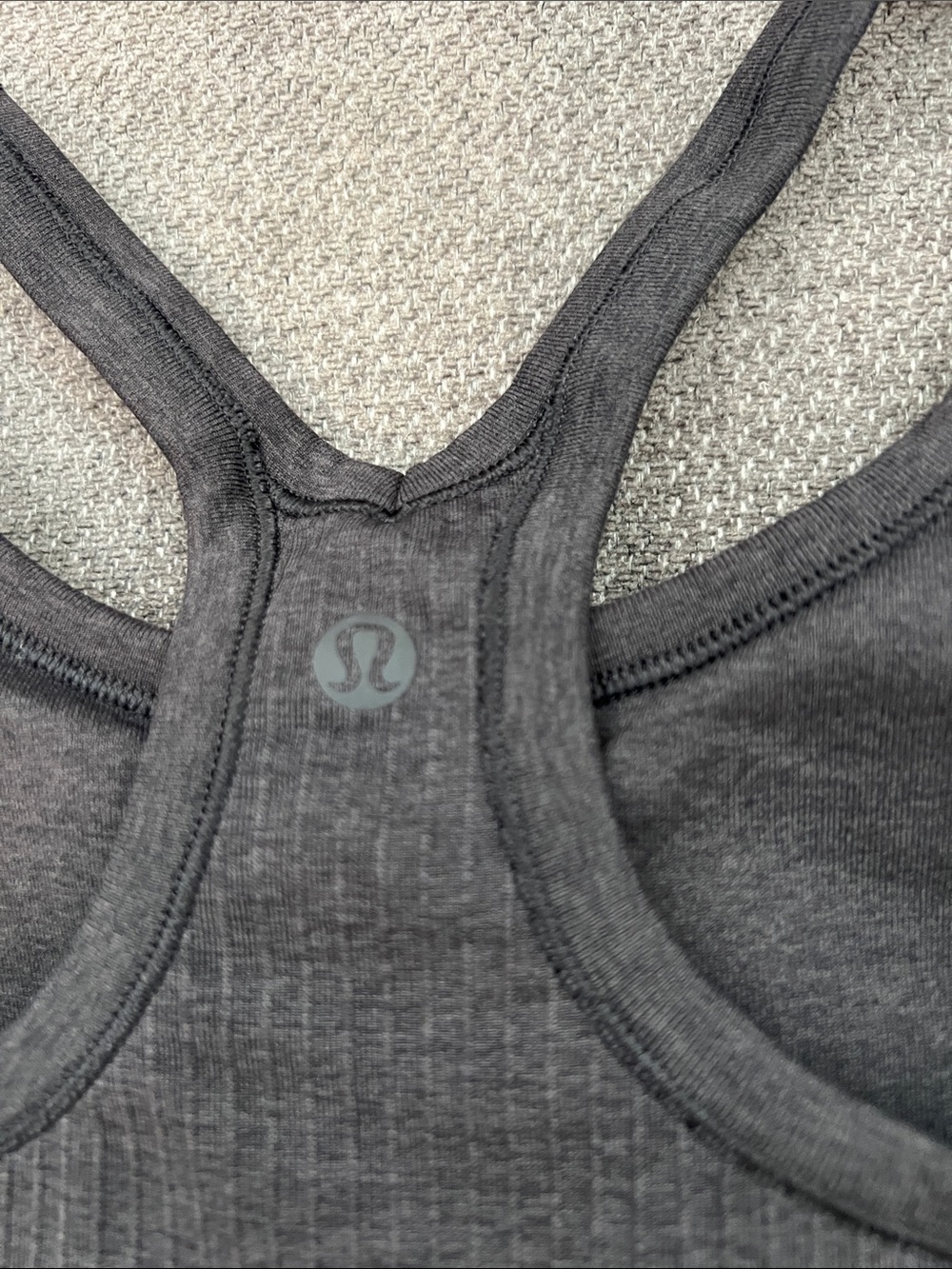 lululemon athletica Black Ribbed Racerback Tank - Picture 3 of 4